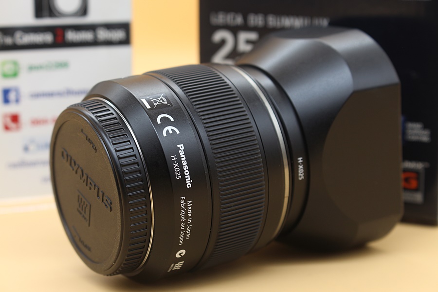 ขาย Lens Panasonic LEICA DG SUMMILUX 25mm F1.4 ASPH (สีดำ) สภาพสวย อดีตประกันศูนย์ ไร้ฝ้า รา อุปกรณ์ครบกล่อง  อุปกรณ์และรายละเอียดของสินค้า 1.Lens Panasoni